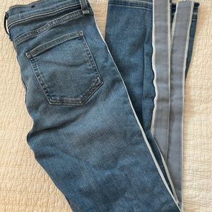 Veronica Beard Carolyn Baby boot with stripe